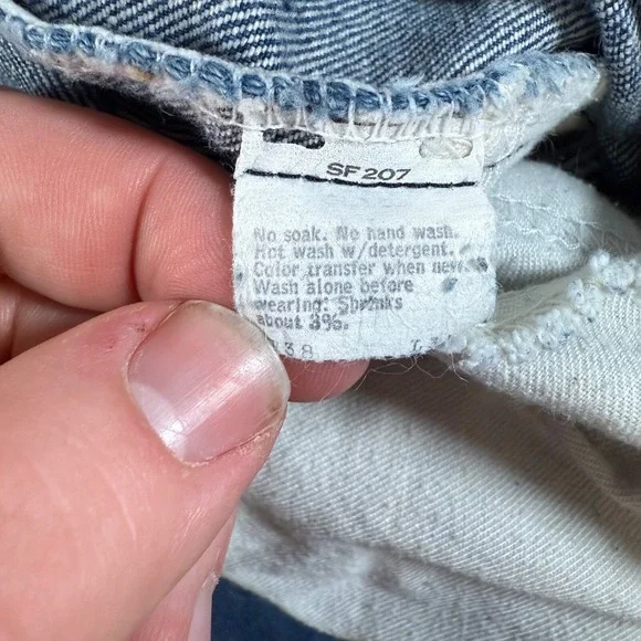 Vintage Levis Orange Tab Bootcut Jeans Mens 38x31 Fits 36x30 80s 20517-0217 USA
